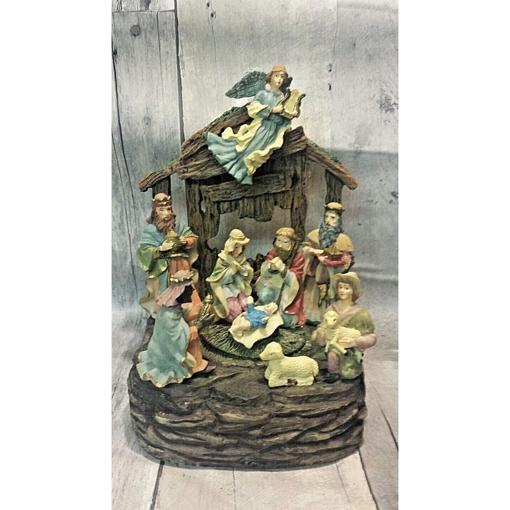 Musical Nativity Creche Christmas Holiday Collections by World Bazaars VIDEO